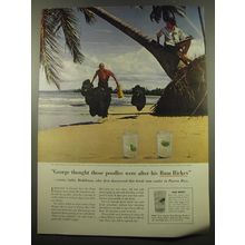 1960 Rums of Puerto Rico Ad - George thought those poodles were after his Rum