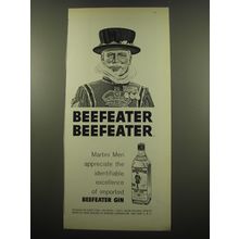 1960 Beefeater Gin Advertisment - Beefeater Beefeater