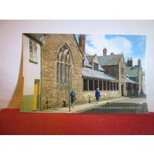 PENROSE ALMSHOUSES, BARNSTAPLE, DEVON. unused postcard by Salmon dated 1984 (a)=