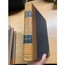 1894 PUNCH MAGAZINE BOUND VOLUMES JAN TO DEC HEAVY 2kg ANTIQUE BOOK (P10)