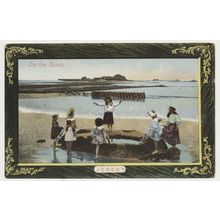 JERSEY On The Sands near Elizabeth Castle early 20th C. RPPC J Welch 1897a