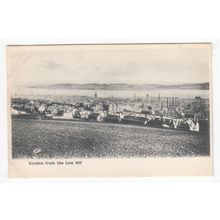 Dundee from Law Hill Early Undivided Back Postcard Angus Scotland