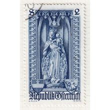 1968 AUSTRIA sg1543 2s DEEP BLUE FINE USED (GAP1)