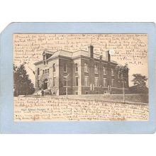 New Jersey Passaic High School Street Scene Undivided Back~3702