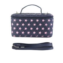 Denim Pink Star Cosmetic Bag - BG-PI063CPK