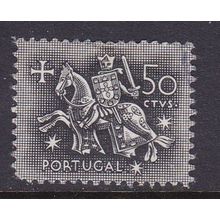 PORTUGAL 1953 50c KNIGHT VALUE USED SG1082 #1