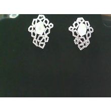Clear Drop Rhinestone Crystal Pageant Bridal Earrings