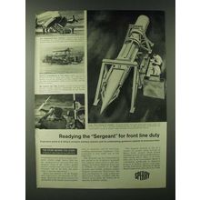 1960 Sperry Utah Engineering Laboratory Ad - Sergeant Guided Missile