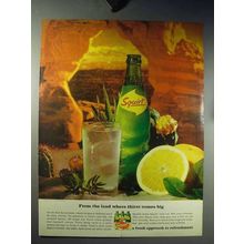 1960 Squirt Soda Ad - Land Where Thirst Comes Big