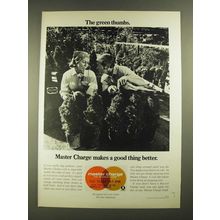 1972 Master Charge Credit Card Ad - The Green Thumbs