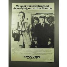 1975 Pan Am Airlines Ad - Feel As Good As We Do