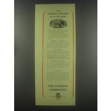 1954 The London Assurance Ad - The london Omnibus serves the public