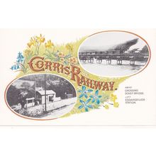 Corris Railway Dovey Bridge Train Esgairgeiliog Station Postcard