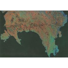 Wales Welsh From Outer Space Rare Astronomy Map Postcard