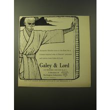 1960 Galey & Lord Alexander Shields Robe Advertisement