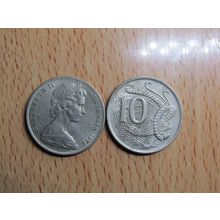 Australia 1970 10 Cents Coin