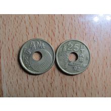Spain 1992 Juan Carlos 25 Peseta Coin