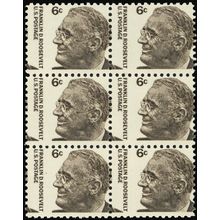 1284, Misperforation Error Makes For Nice Change of Design Block/6 - Stuart Katz