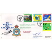 Squadrons Of The Royal Air Force Green Issue Flown RAF Wattisham Hand Signed FDC