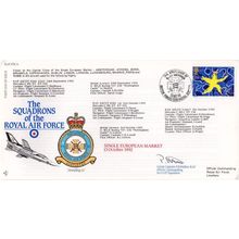 Squadrons Of The Royal Air Force European Market Flown Hand Signed FDC