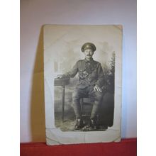 WW1 UNKNOWN SOLDIER? antique photograph postcard =