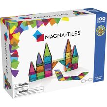 MAGNA-TILES Classic 100-Piece Magnetic Construction Set, the ORIGINAL Magnetic B