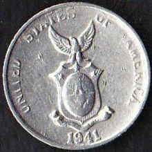 1941 M Philippines 10 Centavos Silver Coin