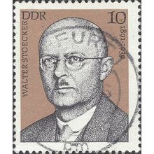 DDR, Walter Stoecker, brown 1981, 10pf