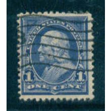 Used 264 1c Benjamin Franklin Barely Clears M02806