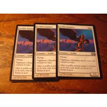 Magic The Gathering, MTG, 3-Cards, 1993-2009, GRIFFIN SENTINEL, nm