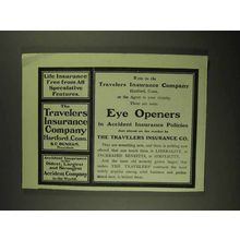 1903 Travelers Insurance Ad - Eye Openers