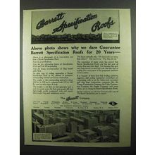 1918 Barrett Tarvia Ad - Above Photo Shows Why