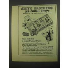 1916 Smith Brothers S.B. Cough Drops Ad - Melodeon