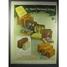 1948 Samsonite Luggage Ad - Vanity O'Nite, Pullman