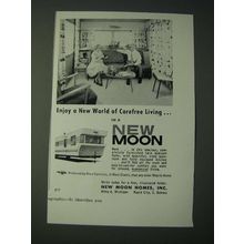 1958 New Moon Mobile Home Ad - Enjoy a new world of carefree living