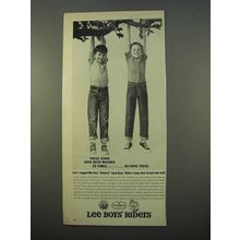 1963 Lee Boys Riders Jeans Ad - Washed 25 Times