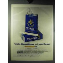1964 Montclair Cigarettes Ad - Delicious Difference