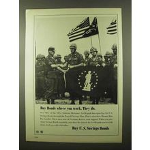 1966 U.S. Savings Bonds Ad - Buy Bonds Where You Work