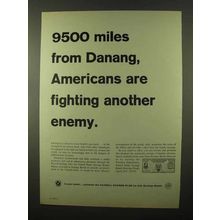 1966 U.S. Savings Bonds Ad - 9500 Miles From Danang