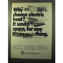 1970 Edison Electric Institute Ad - It Saves Space