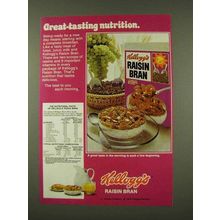 1973 Kellogg's Raisin Bran Cereal Ad - Great-Tasting