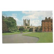 CASTLE GARDENS & GATEWAY, LINCOLN used vintage postcard 1962 postmark =
