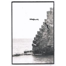 Death Suicide Dive in Isreal 1970s Award Winning Real Photo Postcard