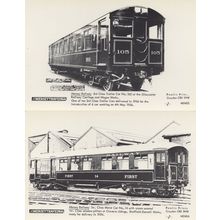 Mersey Travel 1st & 3rd Class Carriages 2x Real Photo Train Postcard s