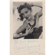 Florence Desmond 1960 Signed Photo At Henry Hall Live Concert