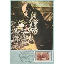 Robert Koch German Scientist Biologist Bacteria FDC Postcard