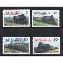 Tanzania - 1985 - Locomotives (sg430-433) MNH Set