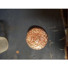 womens pink glitter round brooch