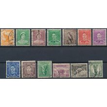 KGVI: 13 Values P15x14 - Australia 1938 - FH - SG 179/81 & 183/92