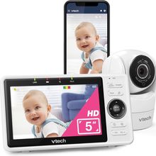 Vtech Upgraded Smart Wifi Baby Monitor VM901, 5-Inch 720P Display, 1080P Camera,